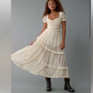 American Eagle Lace Maxi Dress Large